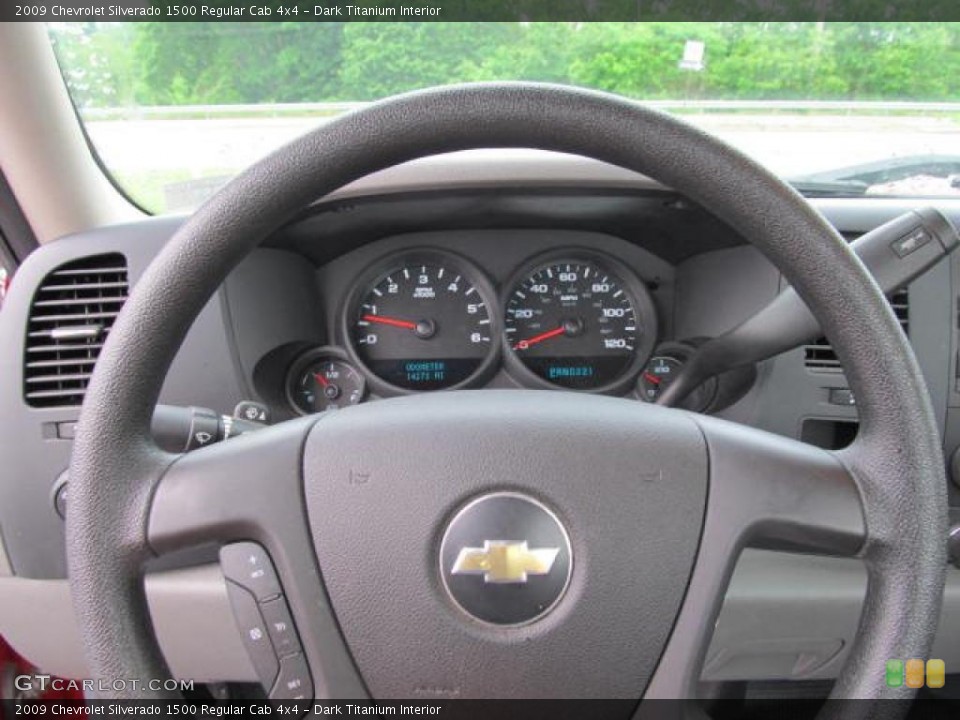 Dark Titanium Interior Steering Wheel for the 2009 Chevrolet Silverado 1500 Regular Cab 4x4 #49887308
