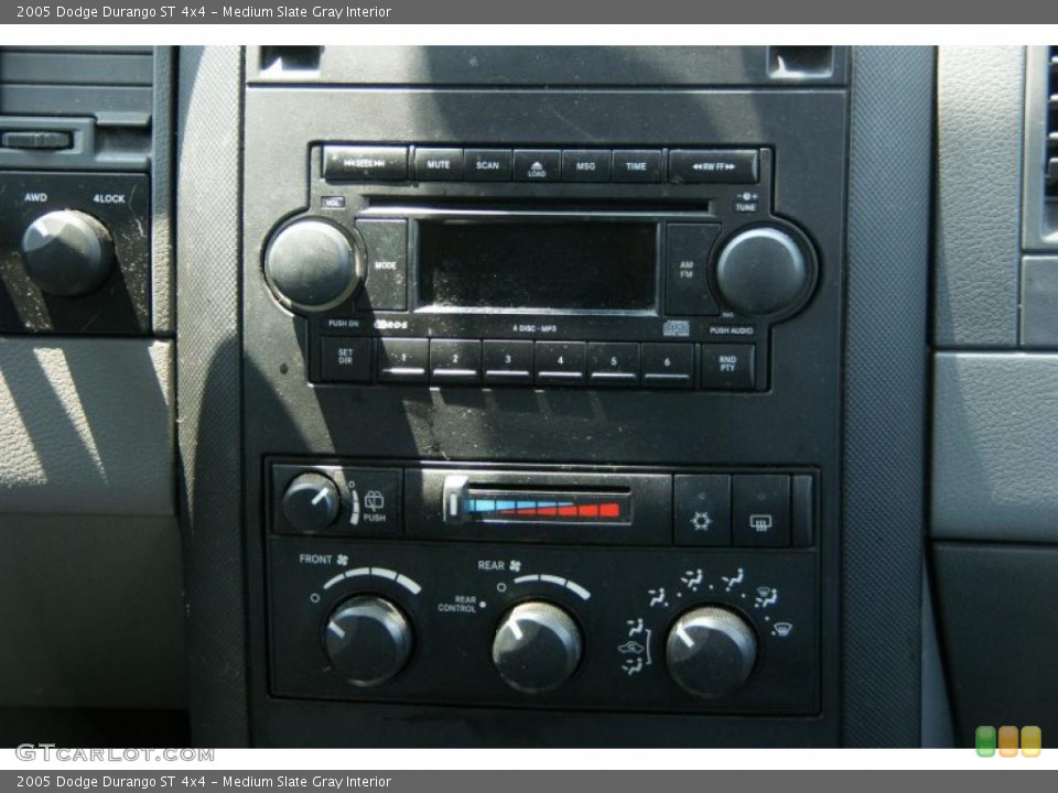 Medium Slate Gray Interior Controls for the 2005 Dodge Durango ST 4x4 #49887905