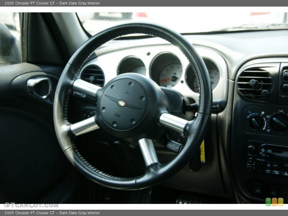 Dark Slate Gray Interior Steering Wheel for the 2005 Chrysler PT Cruiser GT #49888574