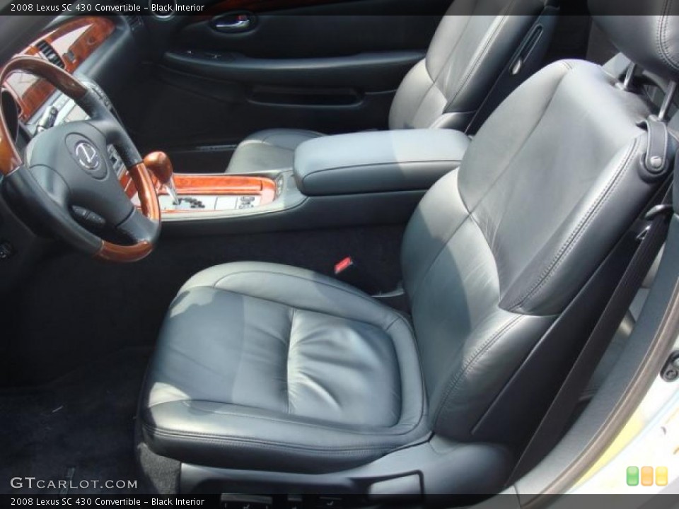 Black 2008 Lexus SC Interiors
