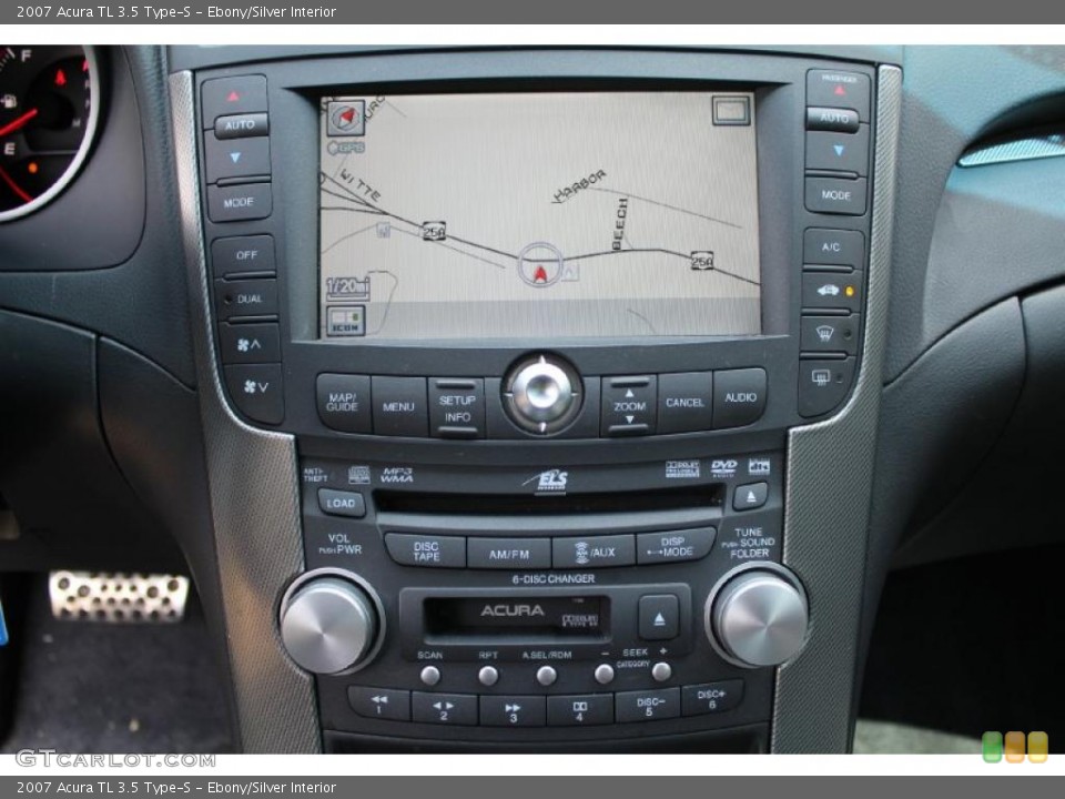 Ebony/Silver Interior Navigation for the 2007 Acura TL 3.5 Type-S #49888841