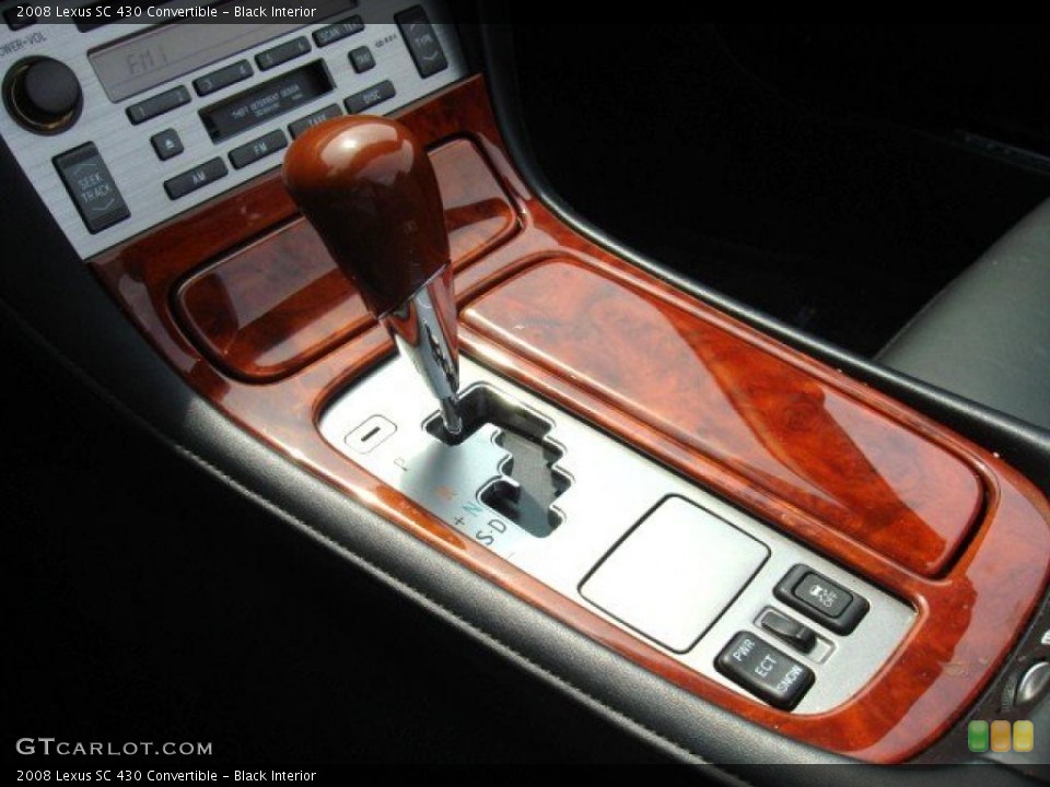 Black Interior Transmission for the 2008 Lexus SC 430 Convertible #49888868