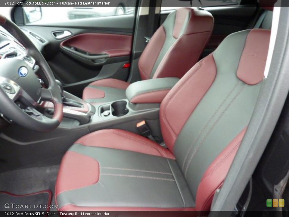 Tuscany Red Leather Interior Photo for the 2012 Ford Focus SEL 5-Door #49889756