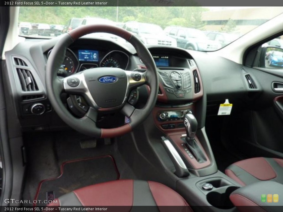 Tuscany Red Leather Interior Prime Interior for the 2012 Ford Focus SEL 5-Door #49889780