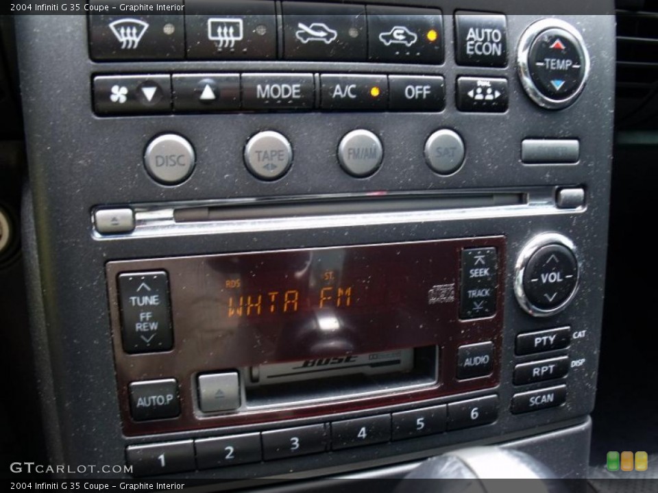 Graphite Interior Controls for the 2004 Infiniti G 35 Coupe #49890944