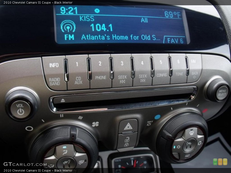 Black Interior Controls for the 2010 Chevrolet Camaro SS Coupe #49891244