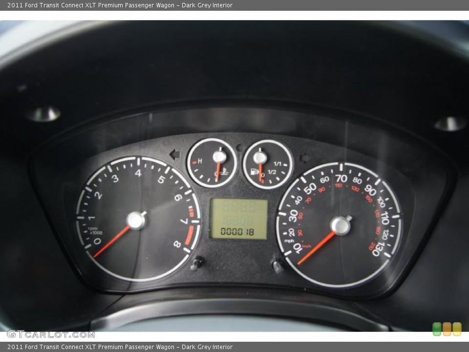 Dark Grey Interior Gauges for the 2011 Ford Transit Connect XLT Premium Passenger Wagon #49893053