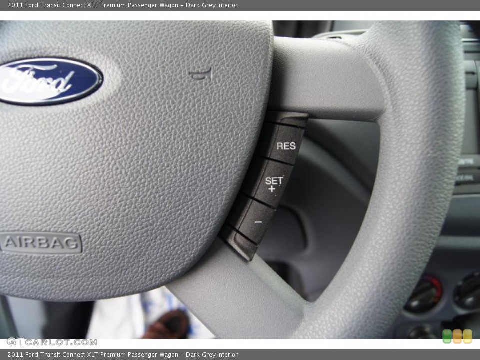 Dark Grey Interior Controls for the 2011 Ford Transit Connect XLT Premium Passenger Wagon #49893089