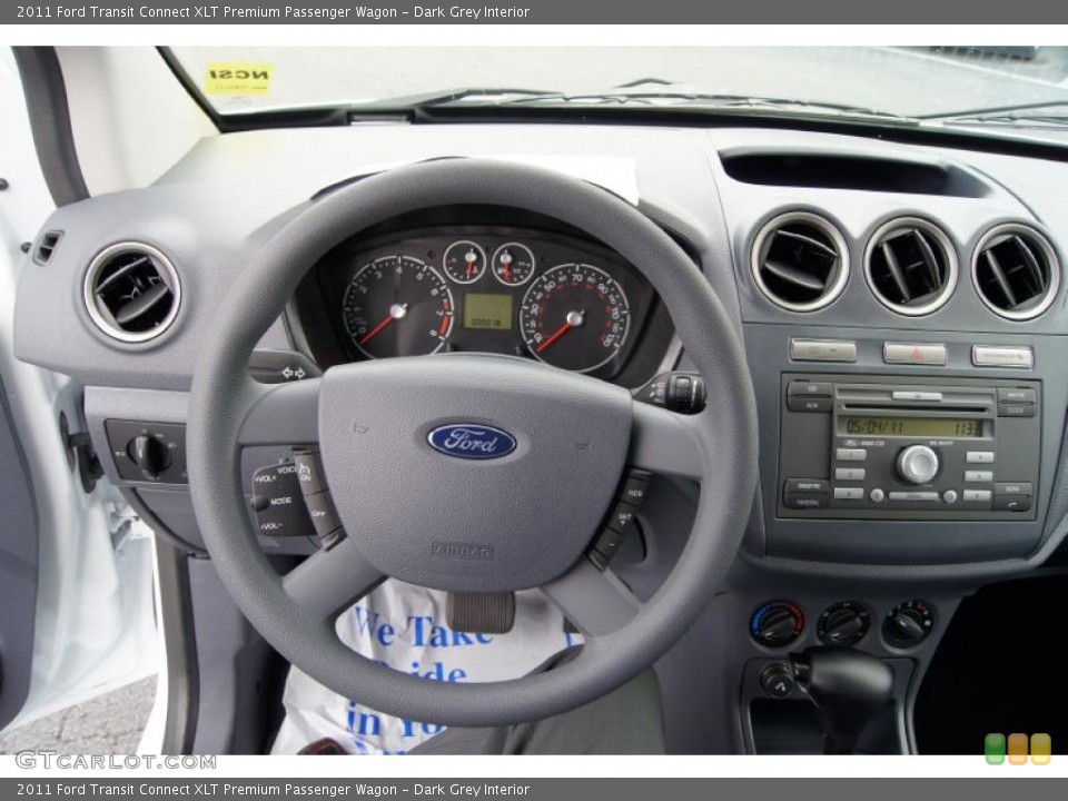 Dark Grey Interior Controls for the 2011 Ford Transit Connect XLT Premium Passenger Wagon #49893104