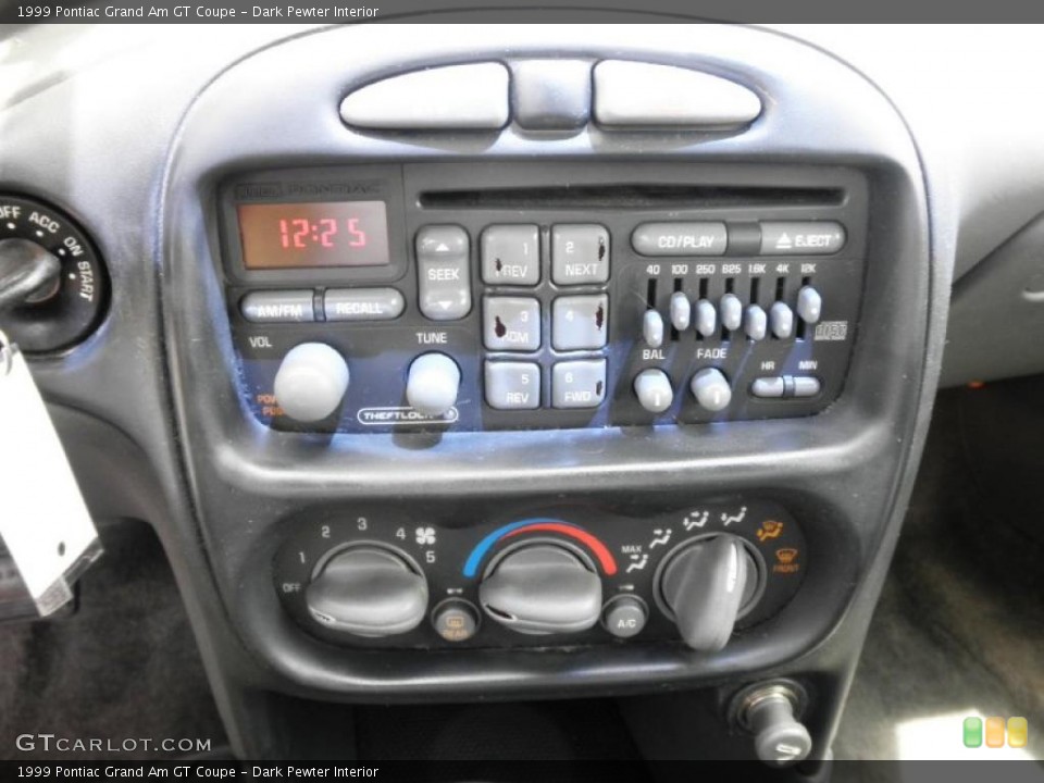 Dark Pewter Interior Controls for the 1999 Pontiac Grand Am GT Coupe #49895195