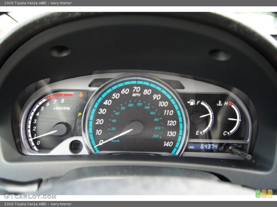 Ivory Interior Gauges for the 2009 Toyota Venza AWD #49895555