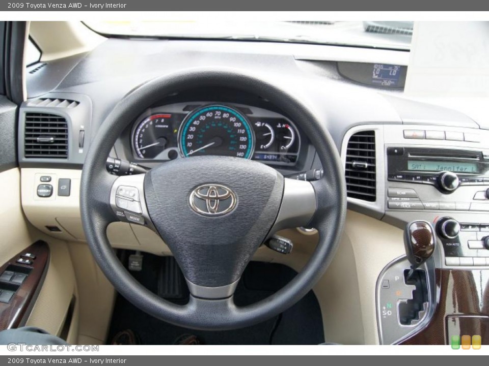 Ivory Interior Steering Wheel for the 2009 Toyota Venza AWD #49895615