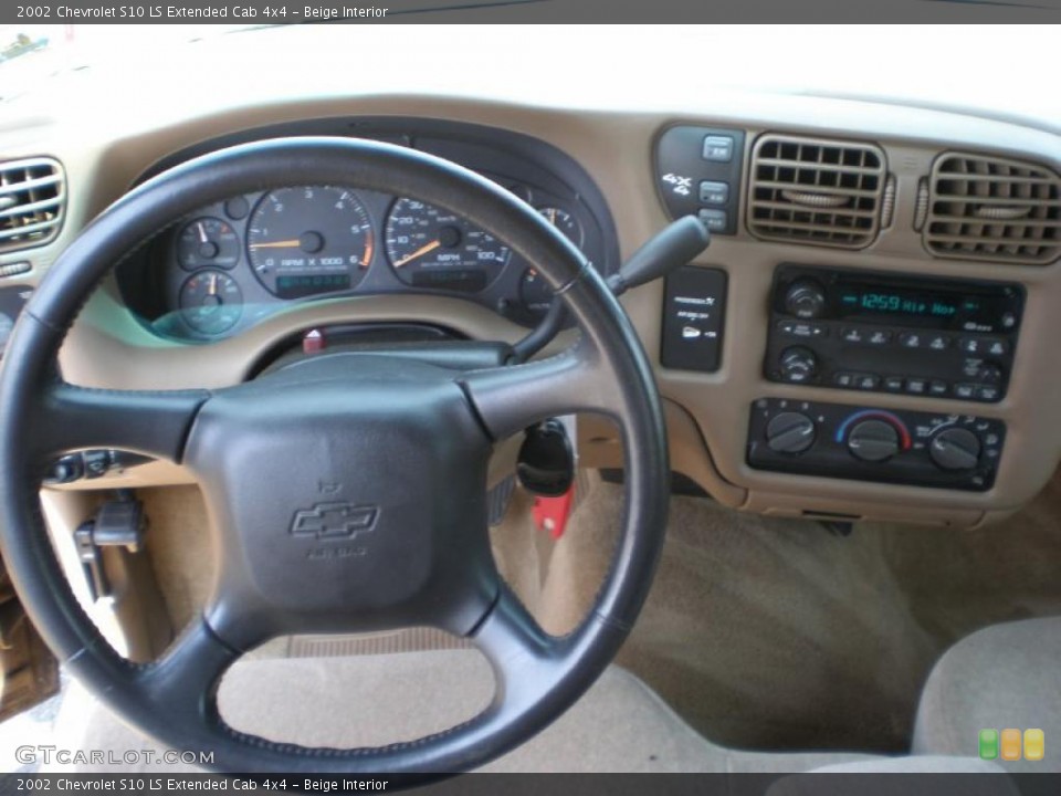 Beige Interior Dashboard for the 2002 Chevrolet S10 LS Extended Cab 4x4 #49896530