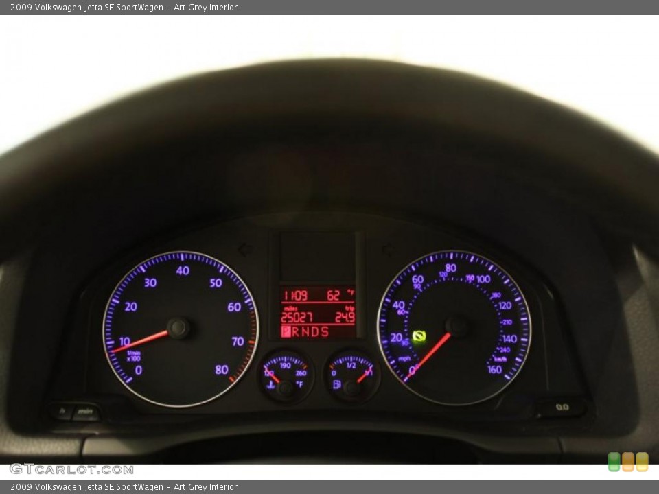 Art Grey Interior Gauges for the 2009 Volkswagen Jetta SE SportWagen #49896737