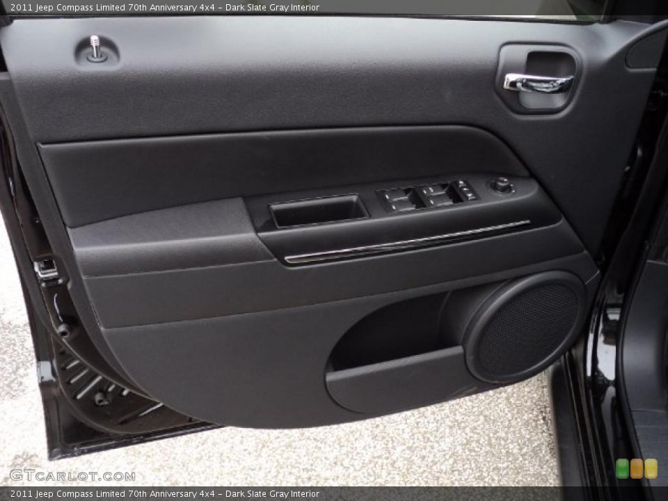 Dark Slate Gray Interior Door Panel for the 2011 Jeep Compass Limited 70th Anniversary 4x4 #49897043