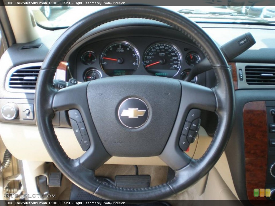 Light Cashmere/Ebony Interior Steering Wheel for the 2008 Chevrolet Suburban 1500 LT 4x4 #49897139