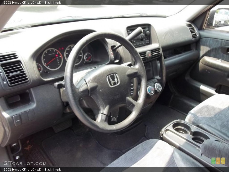 Black Interior Photo for the 2002 Honda CR-V LX 4WD #49900031