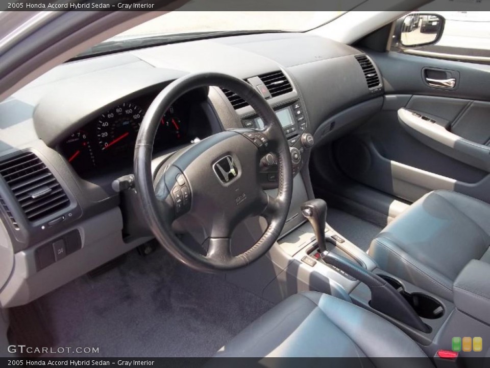 Gray Interior Prime Interior for the 2005 Honda Accord Hybrid Sedan #49900522