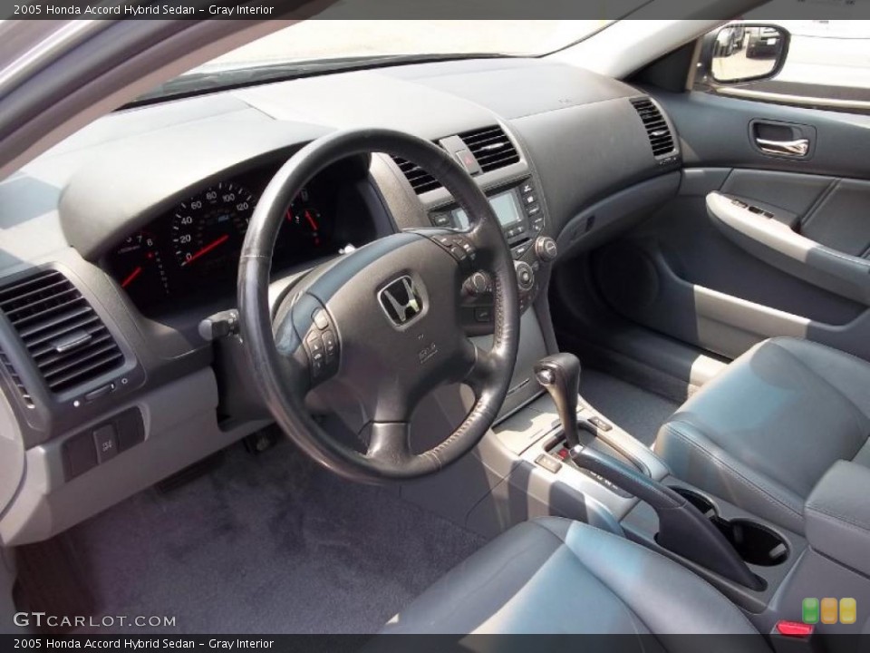 Gray Interior Prime Interior for the 2005 Honda Accord Hybrid Sedan #49900522