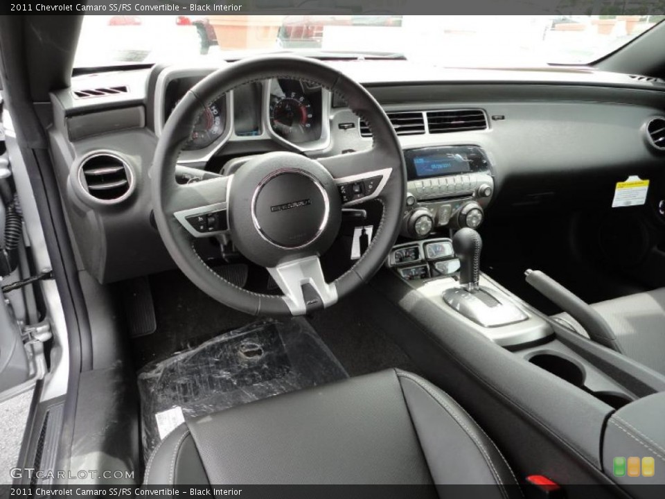 Black Interior Prime Interior for the 2011 Chevrolet Camaro SS/RS Convertible #49900739