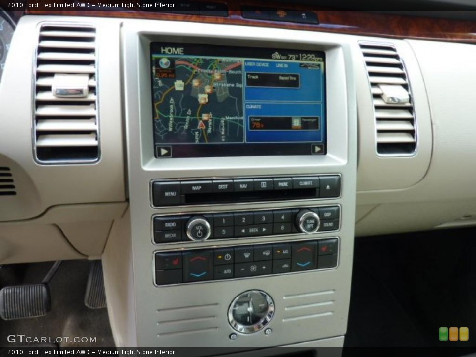 Medium Light Stone Interior Controls for the 2010 Ford Flex Limited AWD #49902356