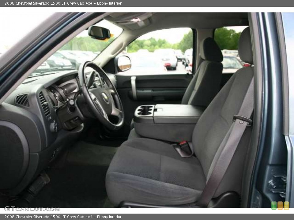 Ebony Interior Photo for the 2008 Chevrolet Silverado 1500 LT Crew Cab 4x4 #49905549