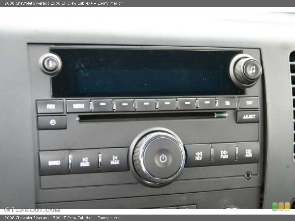 Ebony Interior Controls for the 2008 Chevrolet Silverado 1500 LT Crew Cab 4x4 #49905636