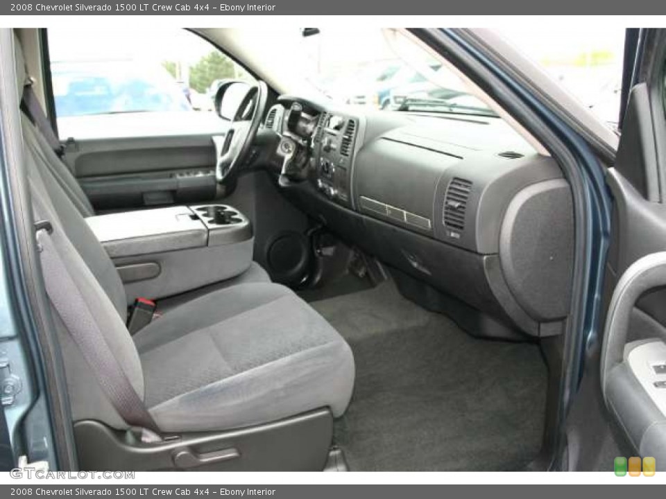 Ebony Interior Photo for the 2008 Chevrolet Silverado 1500 LT Crew Cab 4x4 #49905669