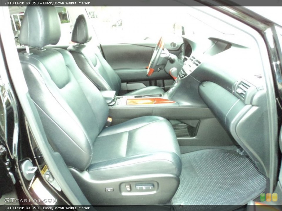 Black/Brown Walnut Interior Photo for the 2010 Lexus RX 350 #49907508