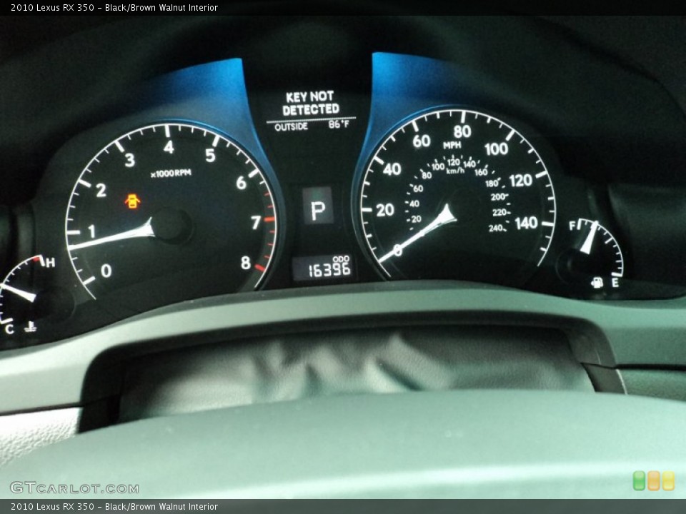 Black/Brown Walnut Interior Gauges for the 2010 Lexus RX 350 #49907601