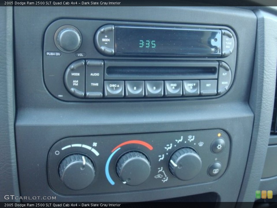Dark Slate Gray Interior Controls for the 2005 Dodge Ram 2500 SLT Quad Cab 4x4 #49907757