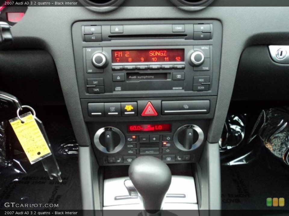Black Interior Controls for the 2007 Audi A3 3.2 quattro #49907940