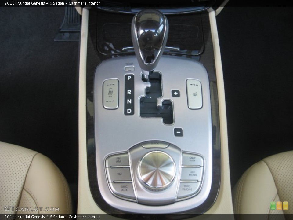 Cashmere Interior Transmission for the 2011 Hyundai Genesis 4.6 Sedan #49909350