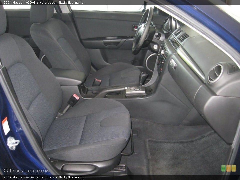 Black/Blue Interior Photo for the 2004 Mazda MAZDA3 s Hatchback #49909506