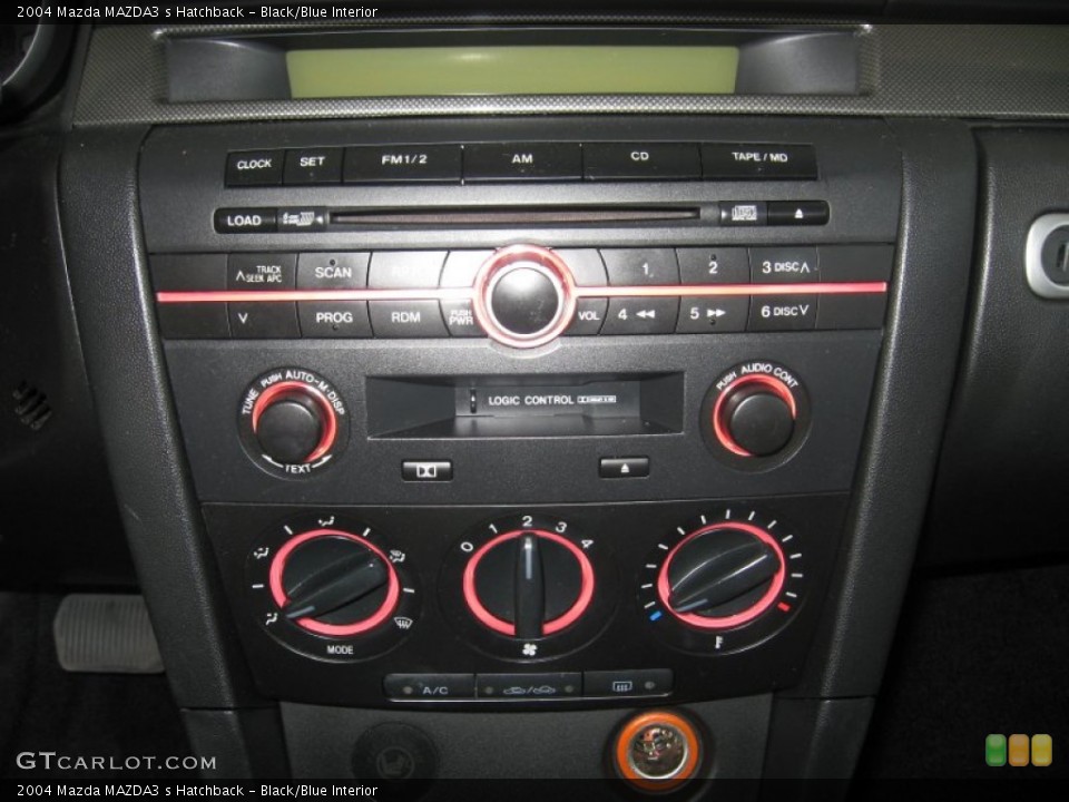 Black/Blue Interior Controls for the 2004 Mazda MAZDA3 s Hatchback #49909545