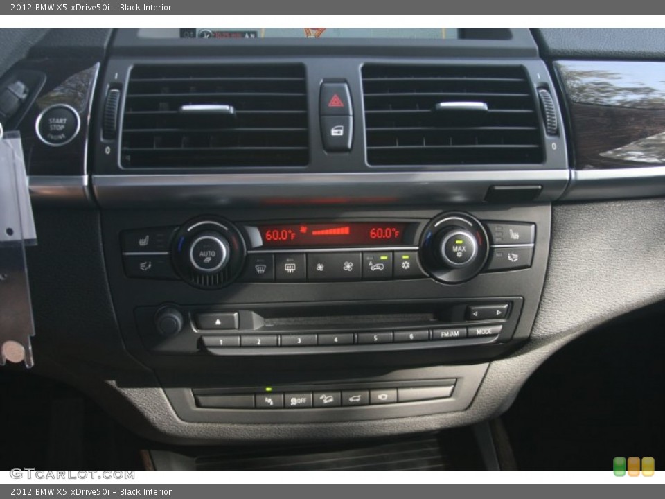 Black Interior Controls for the 2012 BMW X5 xDrive50i #49909926