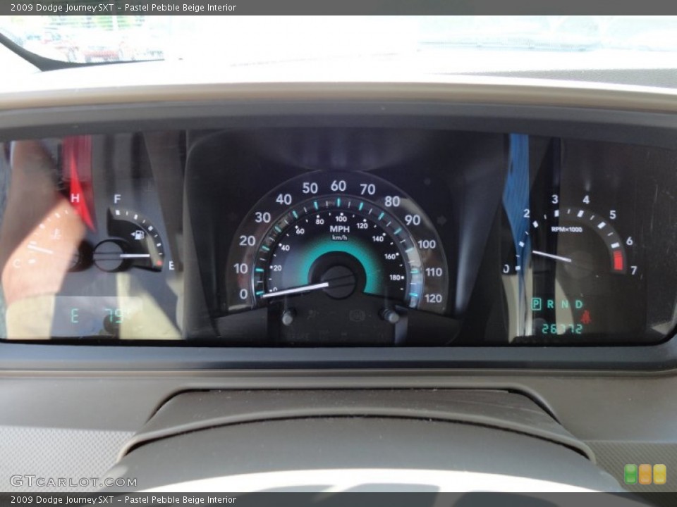 Pastel Pebble Beige Interior Gauges for the 2009 Dodge Journey SXT #49910085