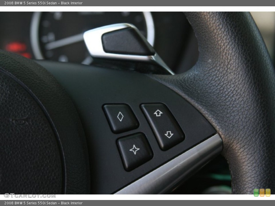 Black Interior Controls for the 2008 BMW 5 Series 550i Sedan #49911402