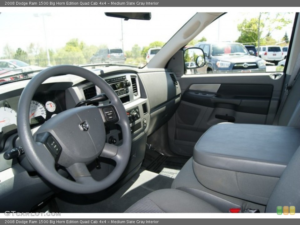 Medium Slate Gray Interior Photo for the 2008 Dodge Ram 1500 Big Horn Edition Quad Cab 4x4 #49912284
