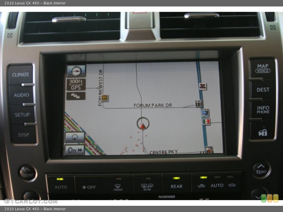 Black Interior Navigation for the 2010 Lexus GX 460 #49914852