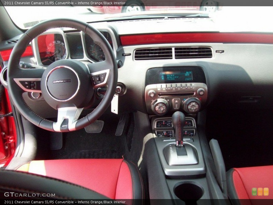 Inferno Orange/Black Interior Dashboard for the 2011 Chevrolet Camaro SS/RS Convertible #49915506
