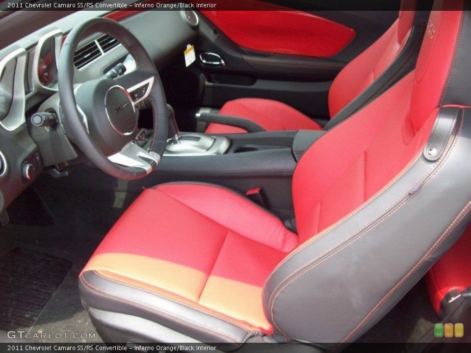 Inferno Orange/Black Interior Photo for the 2011 Chevrolet Camaro SS/RS Convertible #49915611