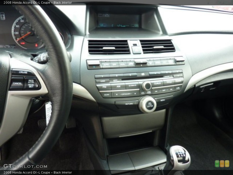 Black Interior Controls for the 2008 Honda Accord EX-L Coupe #49916007