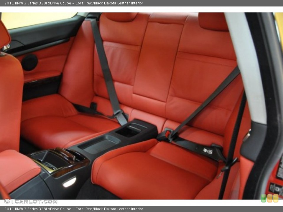 Coral Red/Black Dakota Leather Interior Photo for the 2011 BMW 3 Series 328i xDrive Coupe #49916367