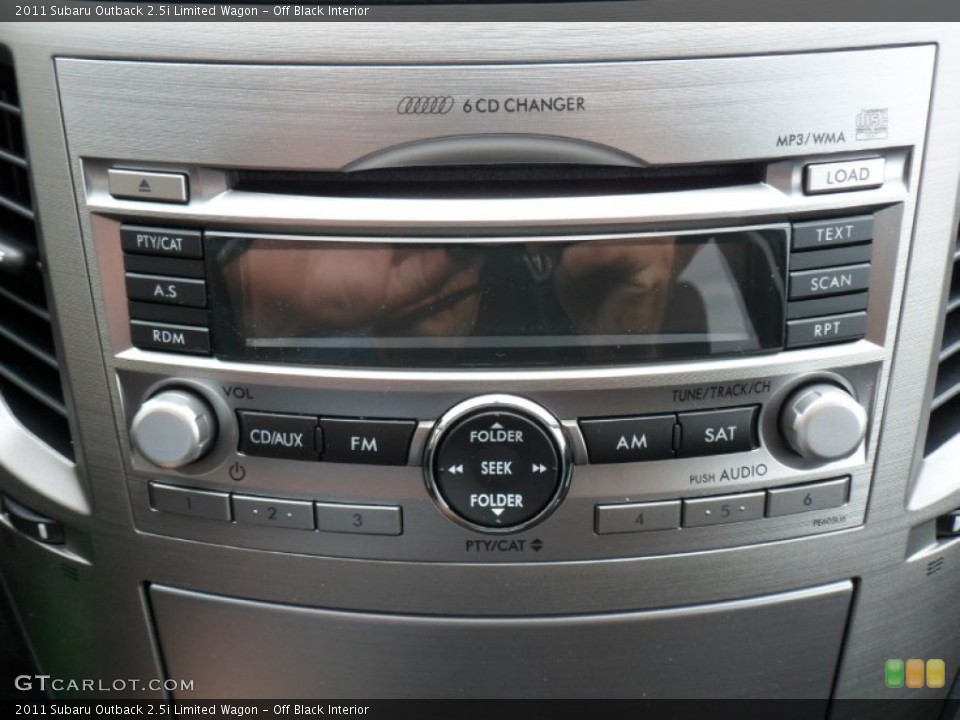 Off Black Interior Controls for the 2011 Subaru Outback 2.5i Limited Wagon #49919667