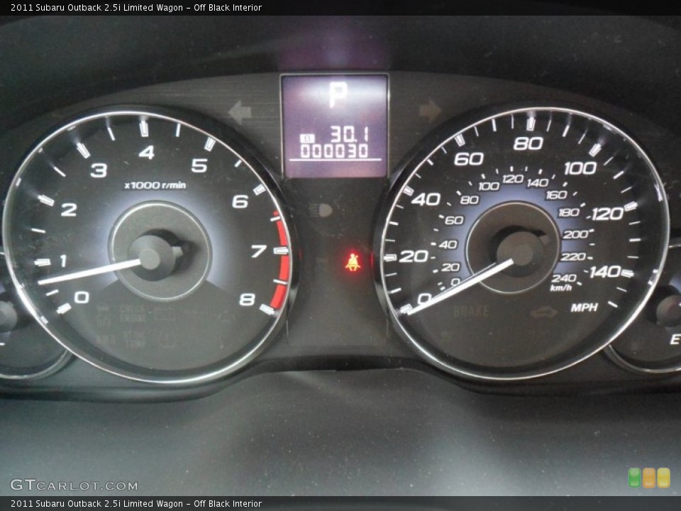 Off Black Interior Gauges for the 2011 Subaru Outback 2.5i Limited Wagon #49919670
