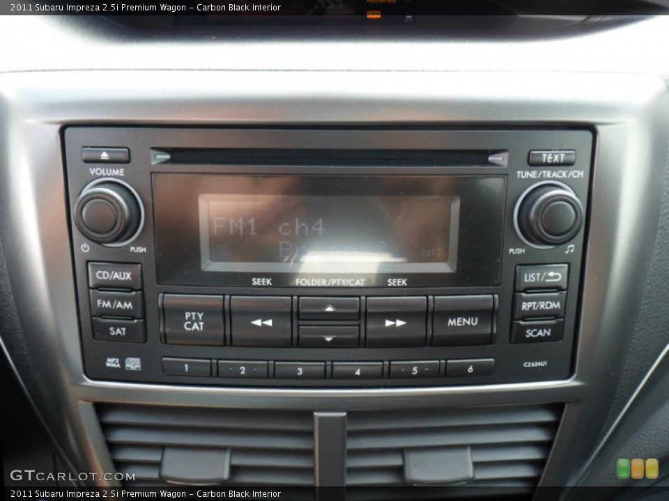 Carbon Black Interior Controls for the 2011 Subaru Impreza 2.5i Premium Wagon #49920028