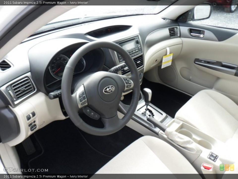 Ivory Interior Photo for the 2011 Subaru Impreza 2.5i Premium Wagon #49920073