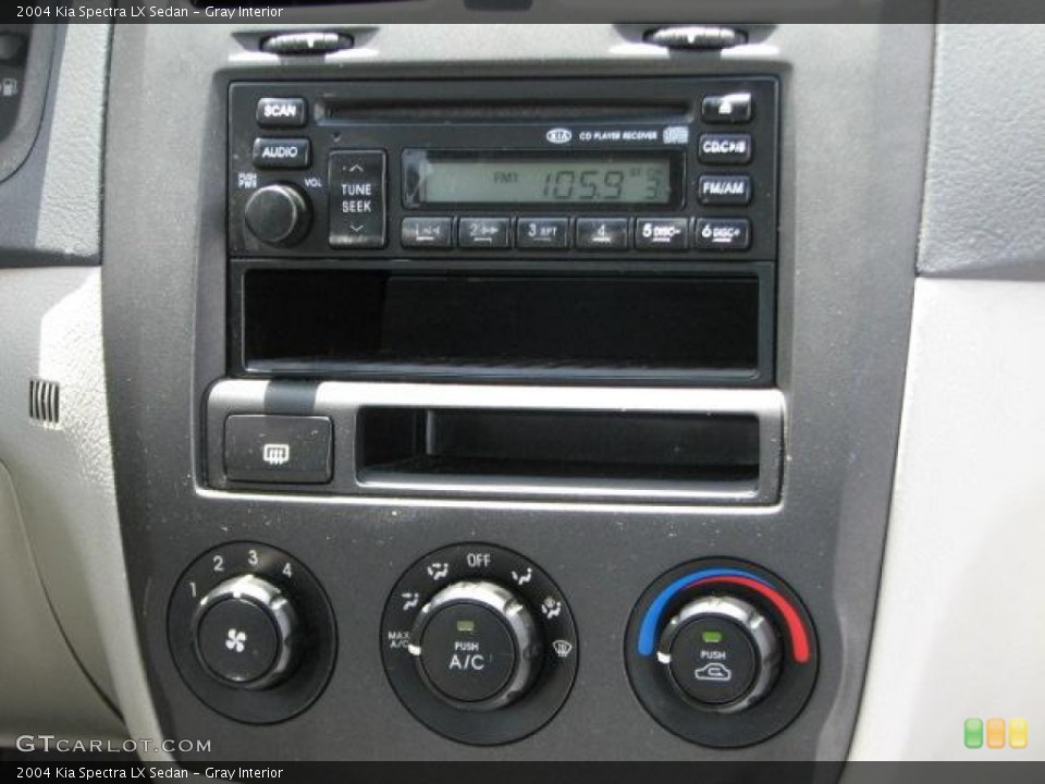 Gray Interior Controls for the 2004 Kia Spectra LX Sedan #49924173
