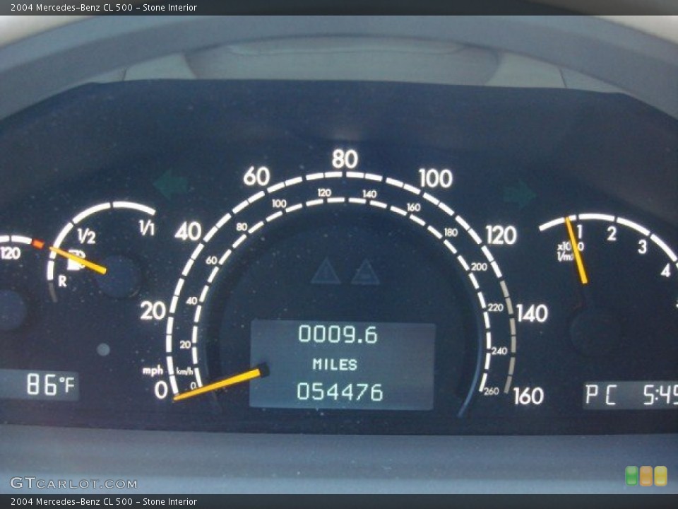 Stone Interior Gauges for the 2004 Mercedes-Benz CL 500 #49924800